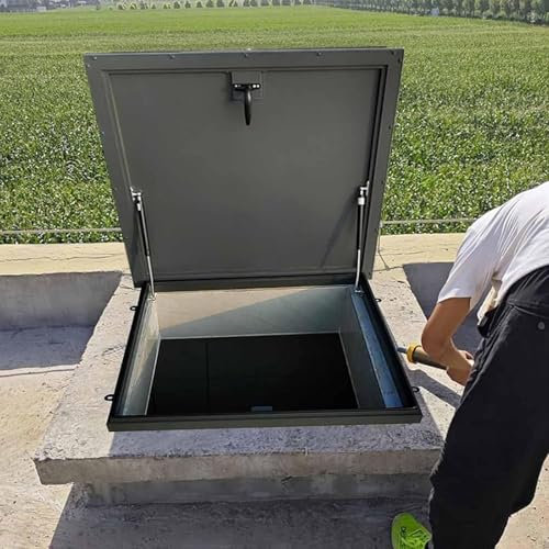 XZLZMYP Lucernario per Tetto Finestra Mansarda Permette Anche Fisicamente di Uscire dal Lucernario Finestra da Tetto per Loft Appartamenti Fabbriche Fattorie Manutenzione del Tetto,Nero,37.4in