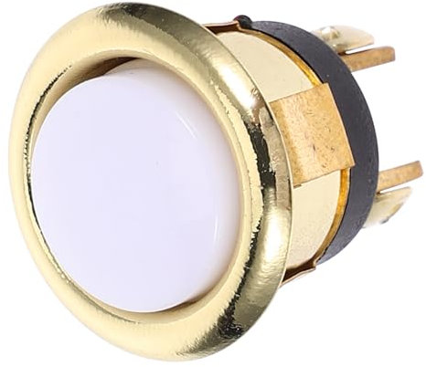DONFAMDS Botón de Timbre Vintage Duradero Práctico y Resistente para Puerta Instalación 1 Pieza