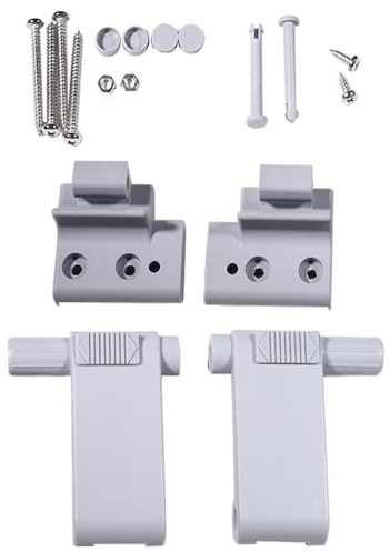 VHEUHZ Ersatzteil für Braas Atelier Fenster Dachfenster Griffhebel set und Konsolen Set BA DA 1992+ Griffhebel & Konsolen Set Grau