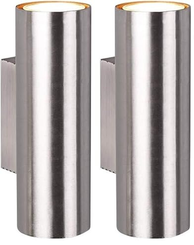 Trio Leuchten Wandleuchte Marley 212400207, Metall Nickel matt, Wandleuchte 2-flammig, exkl. 1 x GU10 (Packung mit 2)