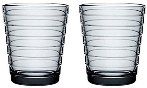 Iittala Aino Aalto Trinkglas 22 cl, 2-er Set, grau