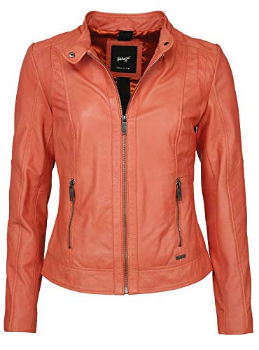 Maze Damen Lederjacke Marcie Orange S