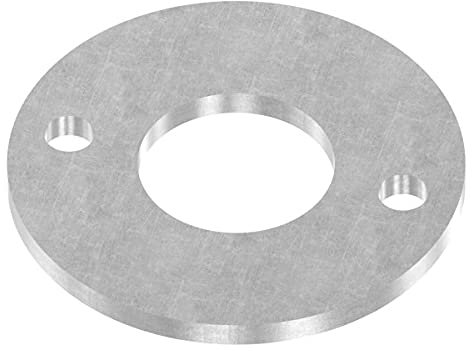 Fenau | Plaque d'ancrage | SET A : Ø 100x6 mm| Acier (bruts) à souder/avec trous percés pour fixation au mur ou au sol