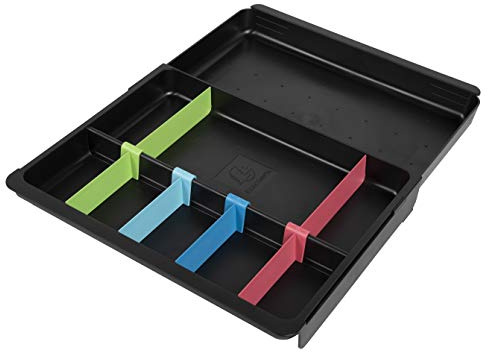 Exacompta 3161928D Packung mit 6 Schubladeneinsatz für climate-neutral 1928 Schubladen Drawinsert, praktisch und robust, Schwarz, 6 Stück