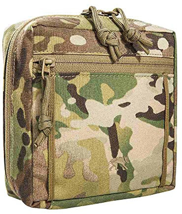 Tasmanian Tiger TT Tac Pouch 5.1 MC Rucksack Zusatz-Tasche mit Molle-System kompatibel, Zubehör-Tasche für EDC, Werkzeug oder kleine Erste Hilfe Sets, 15 x 15 x 6 cm, Multicam