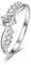 OHAYOO Unendlichkeitszeichen Liebe Ring Silber 925 Unendlichkeitssymbol Ring mit Zirkon Verlobungsring Damen Unendlichkeit Schmuck Liebhaber Geschenk für Damen Mädchen Ehefrau