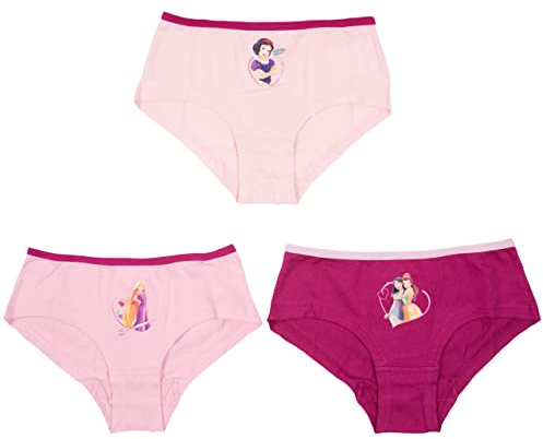 United Labels Disney Princess Panty für Mädchen Kinder Slip Unterhose Unterwäsche Mehrfarbig Bunt (3er Pack)