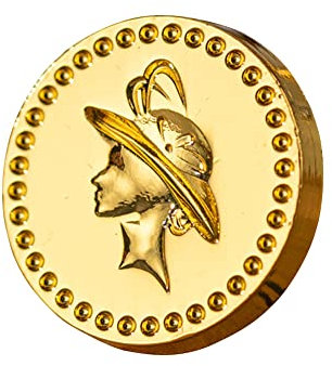 Starnearby Wachssiegel Stempel unregelmäßige Form für DIY Einladungen,Briefe und Hochzeit, Brieffreundschaft, Wax Seal Stamp(Die Dame mit dem Hut)