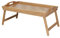 KLZUOPT Tragbarer Tisch Faltbares Betttablett aus Bambusholz Frühstück auf dem Bett Laptop Schreibtisch Einfacher Esstisch für Schlafsofa Tisch Picknick mit Griff50x30cm