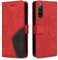 KKEIKO Coque pour Sony Xperia 10 IV, Antichoc Étui à Rabat avec Porte Cartes, Magnetique Portefeuille Coque en PU Cuir pour Sony Xperia 10 IV, Rouge