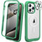 Diaclara Magnetic Designed for iPhone 15 Pro Case [Compatible with MagSafe], 360° Full Body Case with Screen Protector + Camera Lens Protector for iPhone 15 Pro 6.1 (Green)
