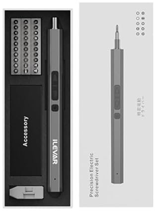 iLevar 36-piece Electric Precision Screwdriver Set - Cordless Small Screwdriver Kit with Torx, Phillips, Flat Head Bits - Magnetic Repair Tool for Eyeglasses, Laptop, Game Console, Watch