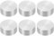 PATIKIL M8 Filetage 30mm / 1.2 Diamètre 12mm Épais Adaptateur de Haut en Verre à Disque Cercle en Aluminium 6Pcs Pieds de Table Ronds et Solides, Quincaillerie pour Table Basse à Thé