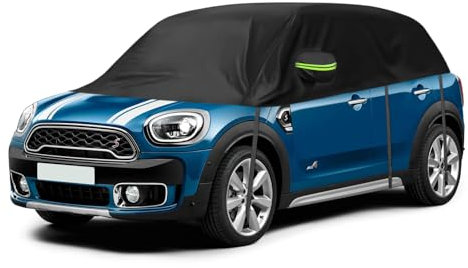 Autoabdeckung Wasserdicht Ersatz für Mini Countryman F60 2017-2023, Halbgarage, Autohülle Autoplane, Winddichte Halbabdeckung für Allwetter, UV-Beständige Vollgarage Regen Sonne Staub Schutz