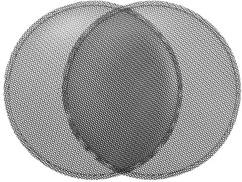 X AUTOHAUX Universal 5.5 Inch Speaker Grills Mesh for Audio Subwoofer 143x151x11mm Grille without Frame Black - Pack of 2