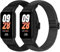 BTTNG Correa Elástica Compatible con Xiaomi Band 8 Active/Redmi Smart Band 2, 2 Pack Ajustable elástico de nylon Solo Loop Pulseras Deportes para Xiaomi mi Band 8 Active