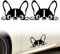 2 Bilder Auto Aufklebe Bulldogge, Autoaufkleber Hund, Auto Sticker Schwarz, Deko Fensteraufkleber Spaß für Auto, Kühlschrank, Laptop, Motorrad (15 * 9cm)
