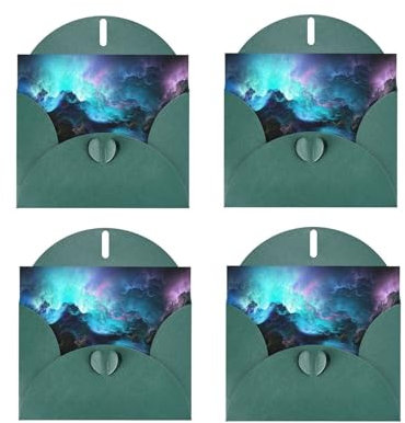 3D-Grafik-Grußkarten mit Universum-Weltraum – Blanko-Grußkarten für Dankeschön, Urlaubsgeschenke, Grußkarten, Geburtstagskarten für Kinder, besondere Termine, Gedenkkarten