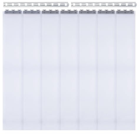 SABUIDDS Schutzvorhang tür 105x200cm PVC Lamellenvorhang Transparent Türvorhang Thermo Kälteschutz tür Fenster Thermovorhang Isolierung für Haustür, Küchentür, Lagerhäuser, Fabriken oder Supermärkte