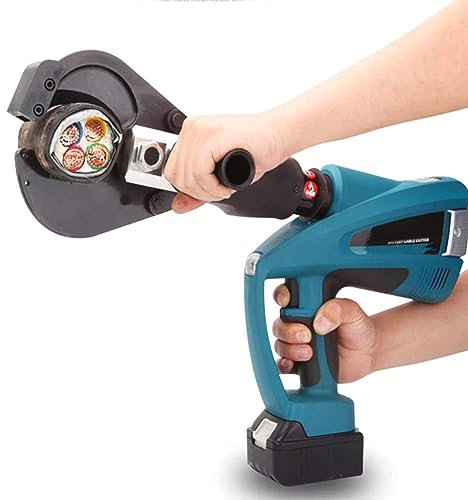 Coupe-câble hydraulique Coupe-câble à cliquet alimenté par batterie Outil de coupe de fil électrique robuste 60/120KN pour câbles en aluminium 65/85/105 mm et câbles en cuivre/aluminium blindés Bz-65c