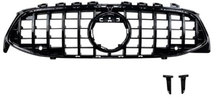 Rejilla Frontal para CLA para W118 C118 CLA180 200 250 CLA45 35 para GT Style 2019-2024 Coche Parrilla Parachoques Delantero Parrilla Parrilla Parachoques(Black)