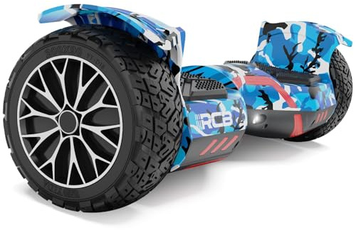 RCB 8,5 Zoll Offroad Hoverboard – All-Terrain Hover Boards mit LED-Beleuchtung, 4Ah starker Akku, Dual Motor, Self Balance Scooter für Kinder, Jugendliche & Erwachsene