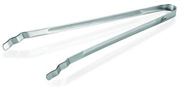 Genius BBQ Grillzange silber 38 cm - Ideal zum Wenden von Fleisch, Fisch und Gemüse - spülmaschinengeeignet