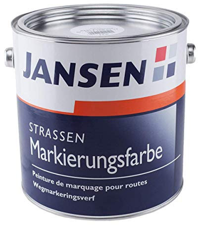 Jansen Straßenmarkierungsfarbe rot ca. RAL 3020 2,5l