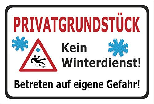 Melis-Folienwerkstatt Schild Privat-grundstück - 30x20cm - Bohrlöcher - 3mm Aluverbund – 20 VAR S00018-119-A