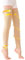 1 paire de bas de contention opaques, soutien ferme 20-30 mmHg avec bande en silicone, manchons de compression sans pieds, traitement des gonflements, varices, œdèmes M 15-20 mmHg beige.