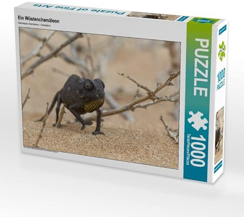 CALVENDO Puzzle EIN Wüstenchamäleon | 1000 Teile Lege-Größe 64 x 48 cm Foto-Puzzle für glückliche Stunden