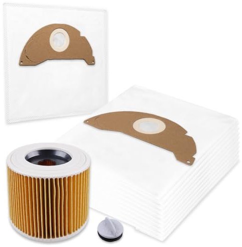 10 Staubsaugerbeutel Filter geeignet für Kärcher WD 2.200 WD 2.250 WD 2200 WD 2250 - Premium Qualität
