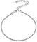 Rope Chain Bracelet for Women 16cm+5cm Extend 925 Sterling Silver Hand Chain Bracelets