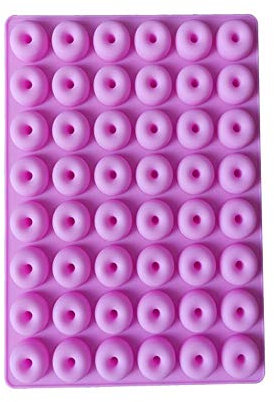 MoonyLI Donut Silicone Candy Mold Non-Stick Donut Pan Mini Donut Chocolate Rubber Moulds Small Multiform Donuts Maker Set Baking Moulds, pink