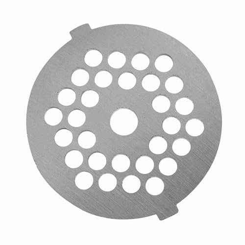 Plaque de Hachoir à Viande, Disques de Plaque de Remplissage en Acier Inoxydable pour Hachoir, Disques de Hachoir Lames de Plaque pour Mélangeur Kitchen Aid (57 X 4 Mm)(5mm Holes)