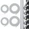 4 Stück Ersatz Elastische Schnur für Zero Chair Universal-Ersatzschnüre mit Endkappen für Relax-Liegestuhl Elastisches Ersatzseil für Sonnenliege,Gartenliege, Strandliege (Grau)