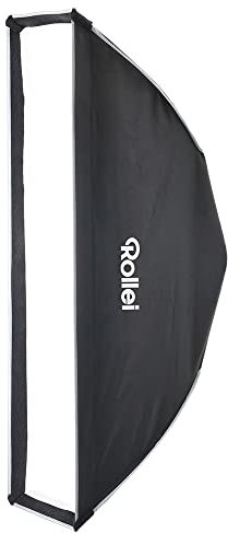 Rollei Striplight a clic 40 cm x 180 cm Softbox con Grid. Facile da installare con un dispositivo di illuminazione a scatto ideale per scatti di moda e ritratti.