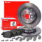 BREMBO Coated Disc Line Bremsenset Hinterachse inkl. Bremsscheiben Hinten Ø 302 mm Voll und Bremsbeläge Hinten Kompatibel mit FORD FOCUS Mk2 (DA_, HCP, DP), GALAXY Mk2, KUGA I, MONDEO 4, S-MAX (WA6)