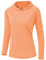 donhobo Damen Langarm Sportshirt Sweatshirt Laufshirt UPF 50+ Sonnenschutz Hoodies Laufen Yoga Tops mit Daumenlöcher (Hellorange, L)