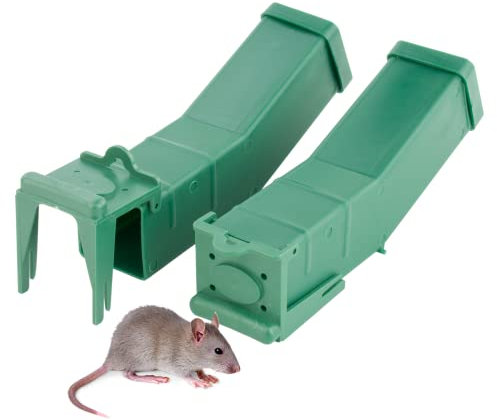 KCT 2 Pack Humane No Kill Mouse Trap Indoor Outdoor Rodent Catcher Simple Release