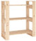 vidaXL Bücherregal Raumteiler Standregal Aktenregal Wandregal Regal Raumtrenner Aufbewahrung Büroregal 80x35x91cm Massivholz Kiefer