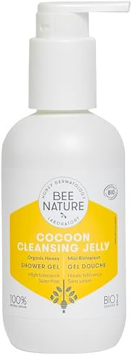 Bee Nature - Organic Shower Gel - Honey Body Wash - Gentle Cleansing & Moisturize - 100% Natural - Sweet Scent - Suitable for Dry, Sensitive, Prone-Eczema Skin-200ml
