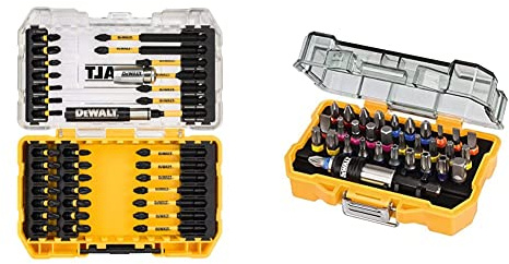 DEWALT DT70731T Screw Driving Set & DT7969-QZ, 32 Piece XR Professional Magnetic Screwdriver Bit Accessory Set, Yellow