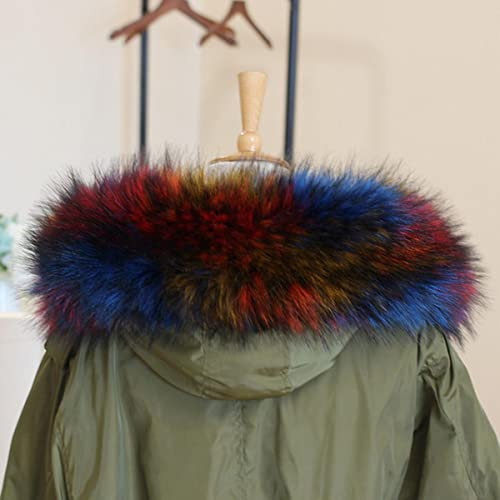 Winter-Faux-Pelz-Kragen-Frauen-Pelz für Kapuze Nerz-Schal-unten Schal-warme Kapuze für Dekorzubehör-11