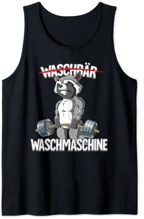 Waschbär Waschmaschine Bodybuilding Fitness Gym Tank Top