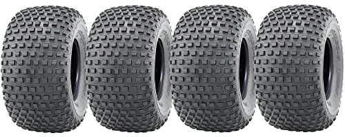 22x11.00-8 Knobby ATV Tyres Quad 4ply Wanda P323 E-Marked Road Legal (Set of 4)