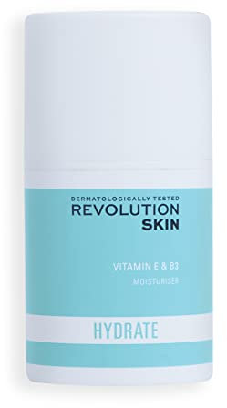 Revolution Skincare London Feuchtigkeitscreme für das Gesicht, Für trockene & raue Haut, Enthält Vitamin E & B3, Vegan & Tierversuchsfrei, 50ml