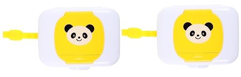 Zerodeko 2 STK Box Für Feuchte Tücher Tücherspender Outdoor-Taschentuch Baby Feuchttücher Tücheretui Nachfüllbar Tücher Beutel Tücherhalter Serviettenhalter Füllung Reisen Pp-Kunststoff