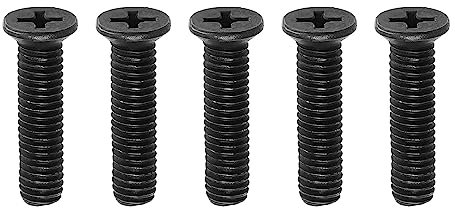 SG Store 5PCS M6x25mm Bohrer Chuck Schaft Adapter Schraube Kohlenstoffstahl Befestigung Schraube Linke Hand Draht Für UNF Bohrer Chuck Schaft Adapter Schwarz