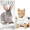 damaloo - 2X XXL Badetuch 70x140 mit Tiermotiv aus Baumwolle - Kinder Handtuch Set mit Katzenmotiv & Hasenmotiv - Für Mädchen & Frauen - Duschhandtuch 70x140 mit Katze & Bunny - Weiche Handtücher
